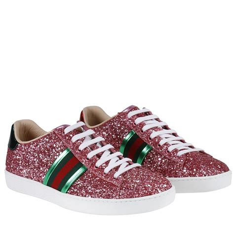 women gucci pink shoes|pink Gucci sneakers for women.